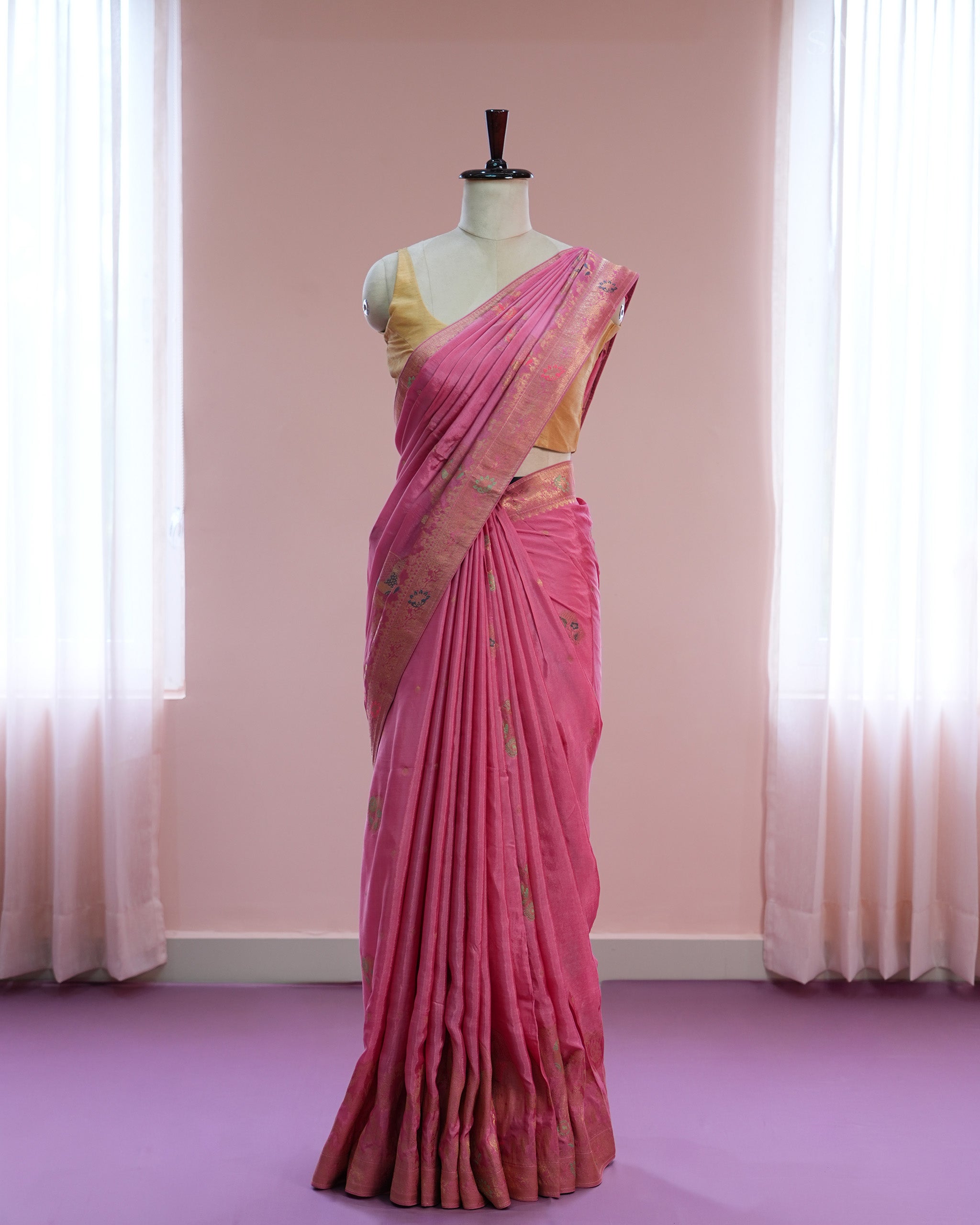 Signature Regal Butterfly Peacock Dance in Pink