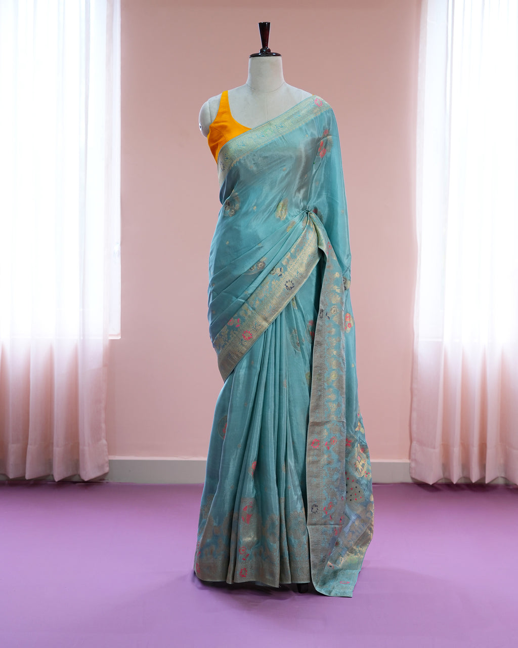 Signature Regal Butterfly Peacock Dance in Blue