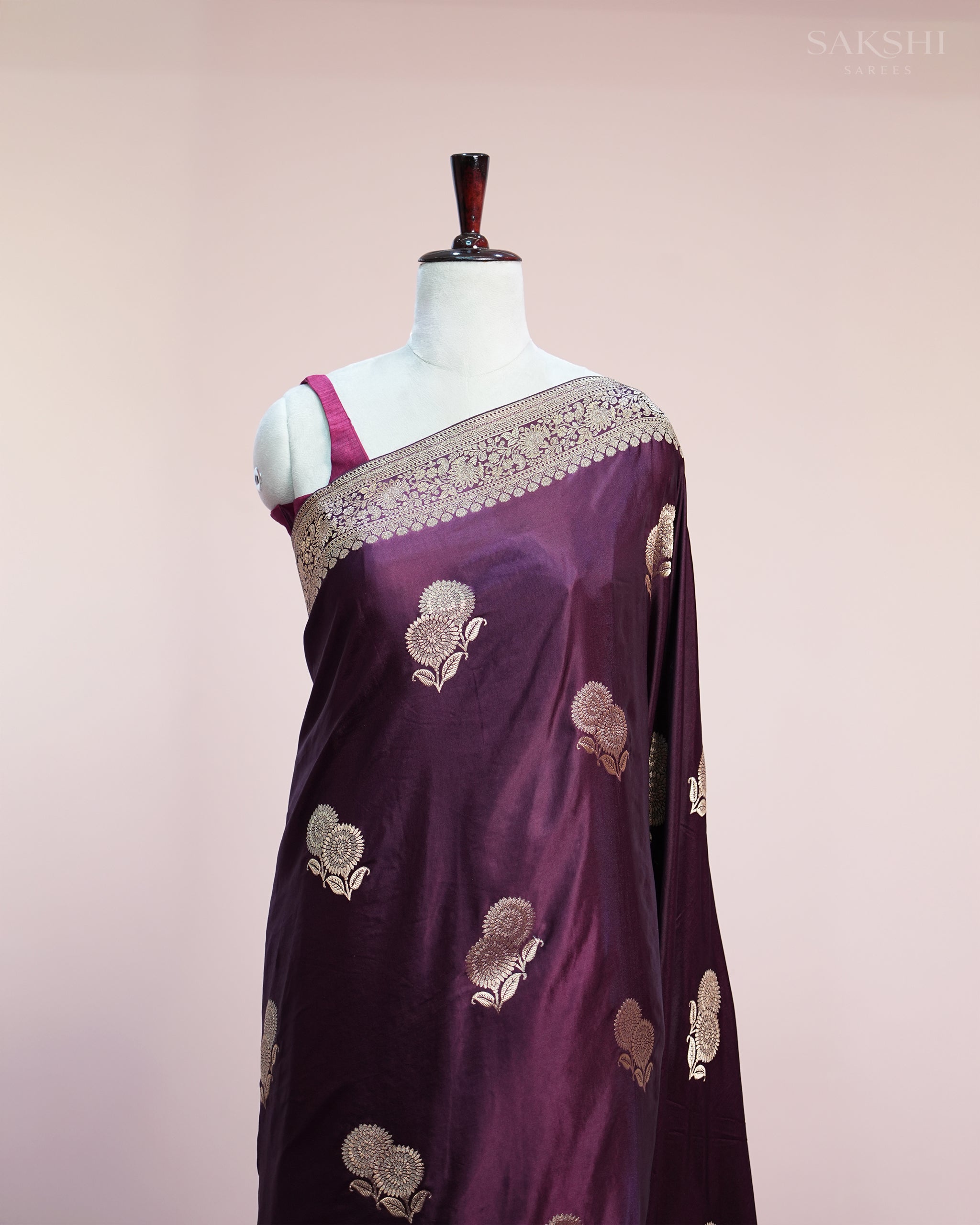 Signature Regal Double Flower Trouble in Dark Purple