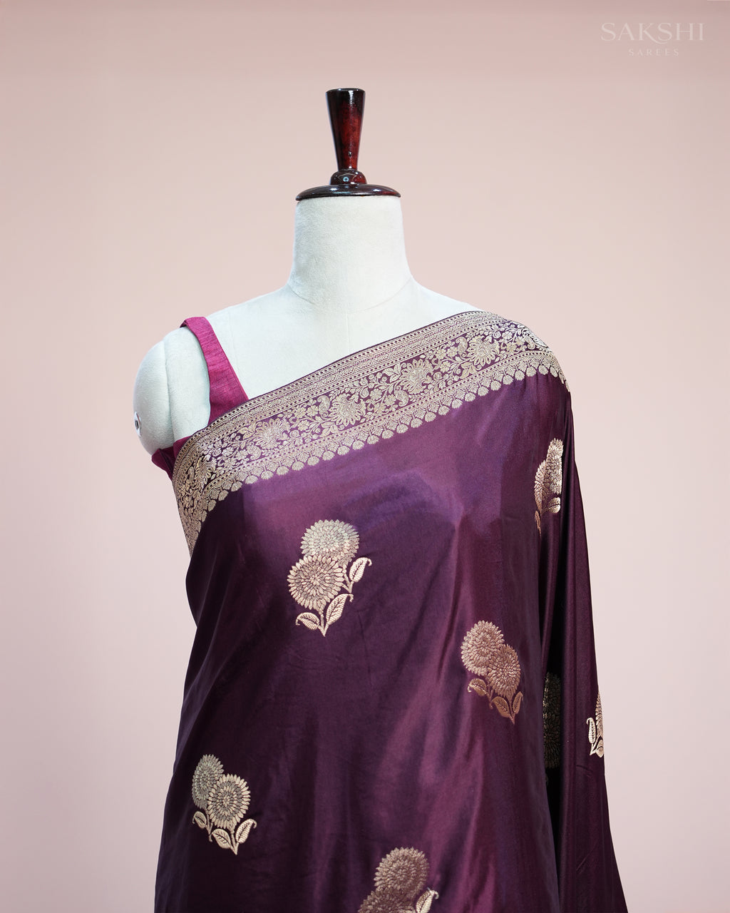 Signature Regal Double Flower Trouble in Dark Purple