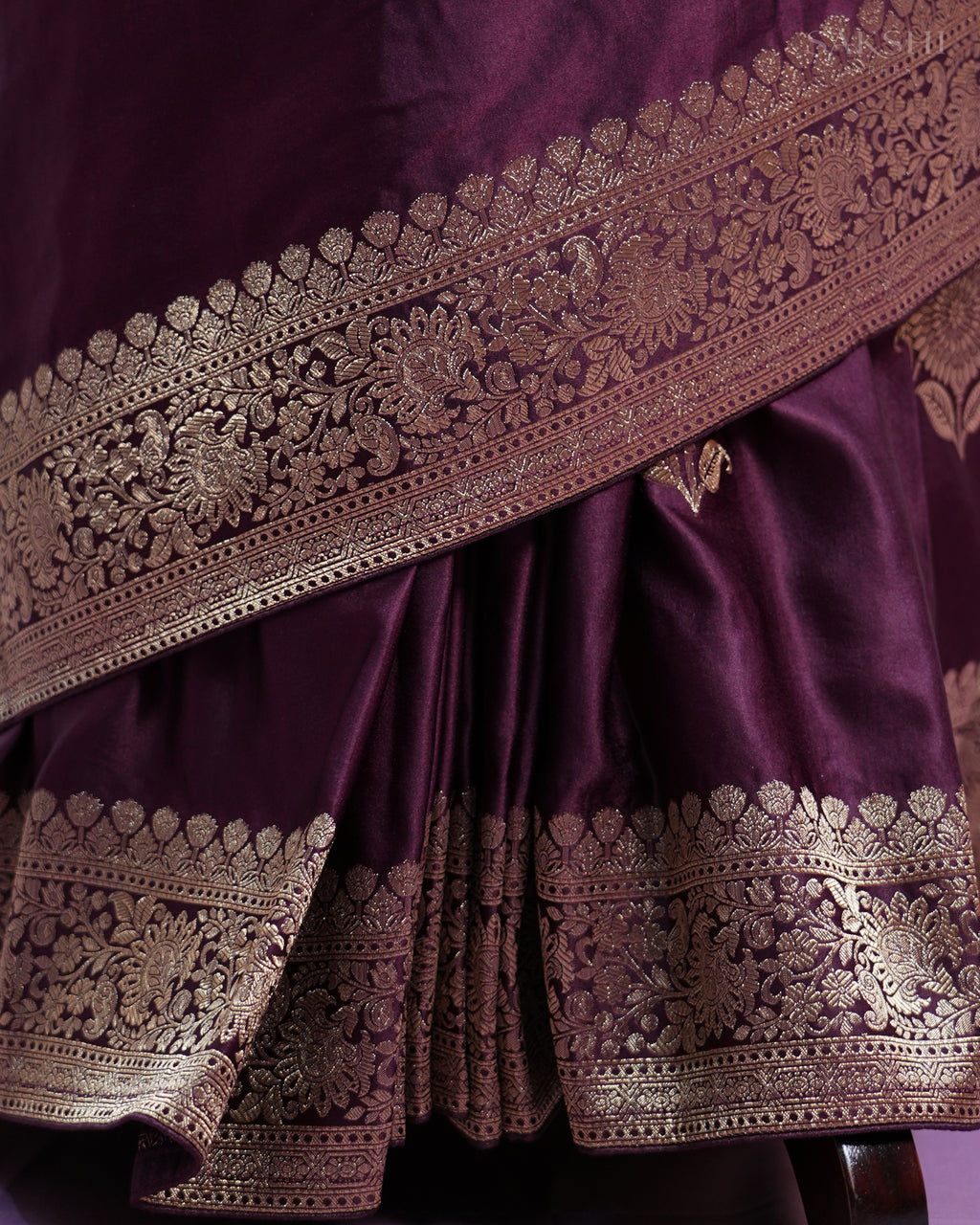 Signature Regal Double Flower Trouble in Dark Purple