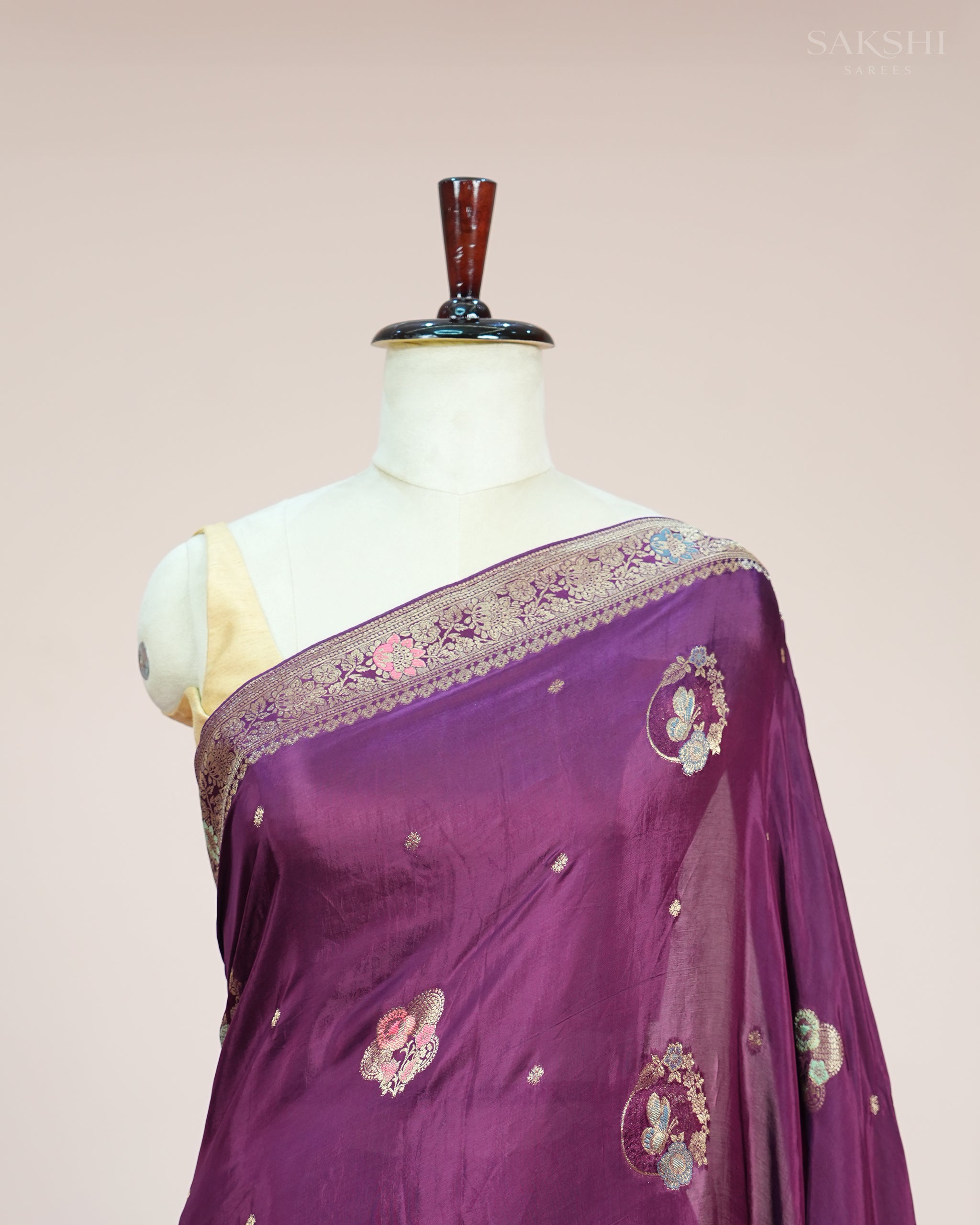 Signature Regal Butterfly Peacock Dance in Purple