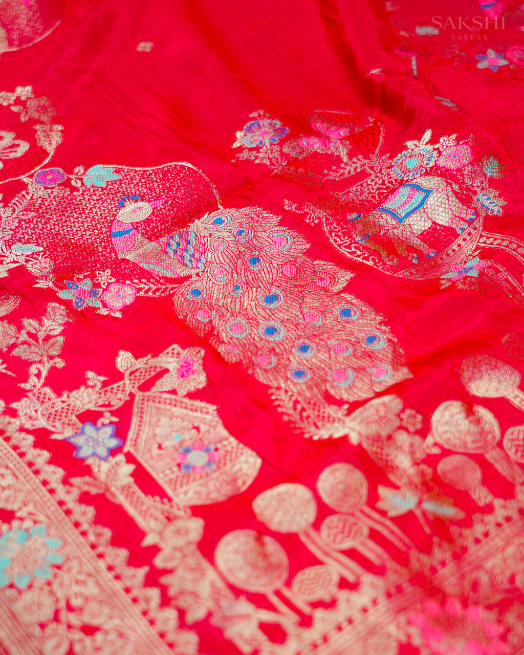 Signature Regal Butterfly Peacock Dance in Red