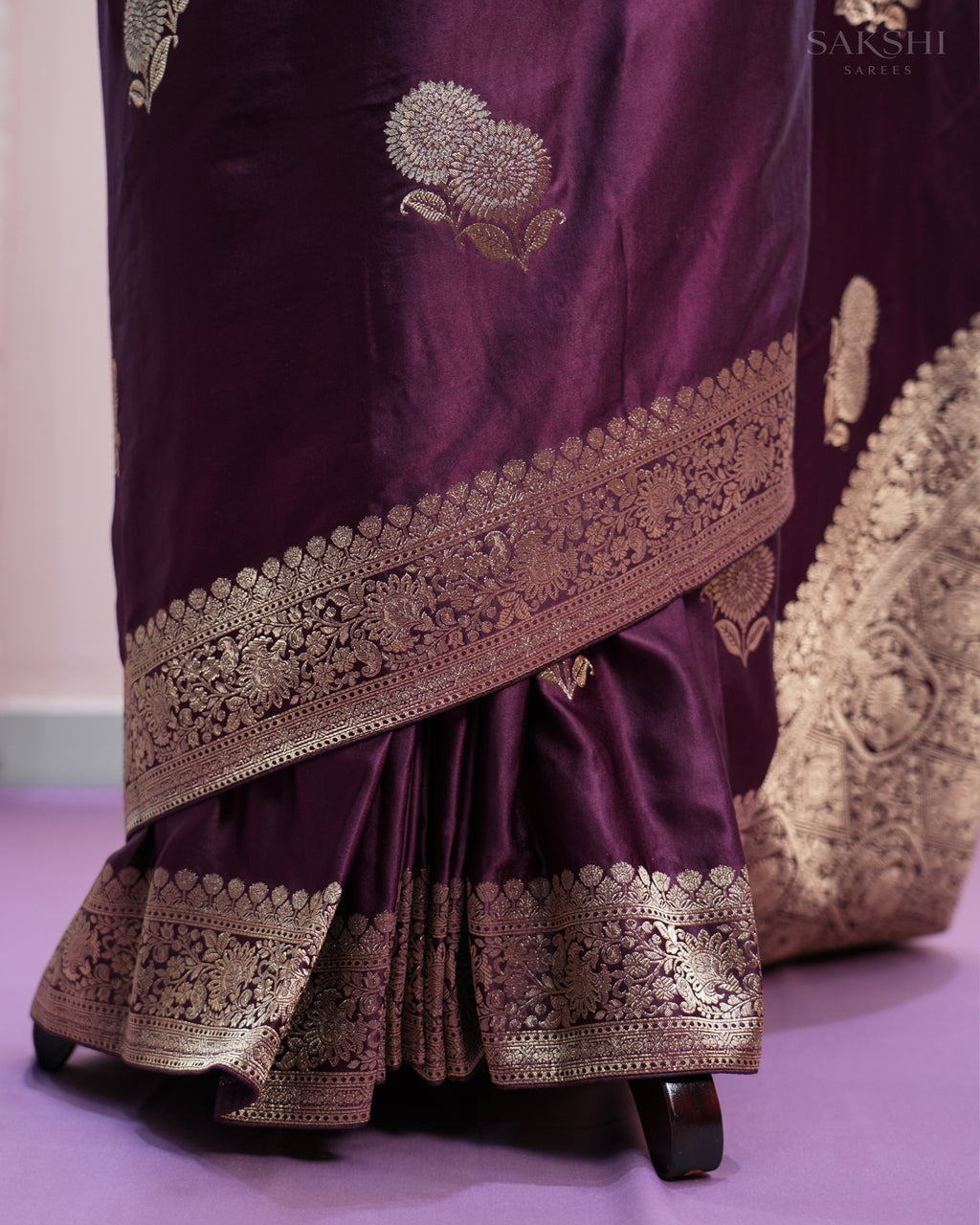 Signature Regal Double Flower Trouble in Dark Purple