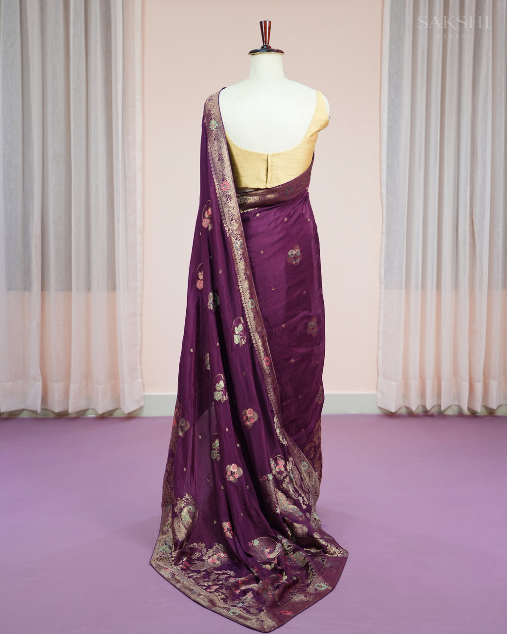 Signature Regal Butterfly Peacock Dance in Purple