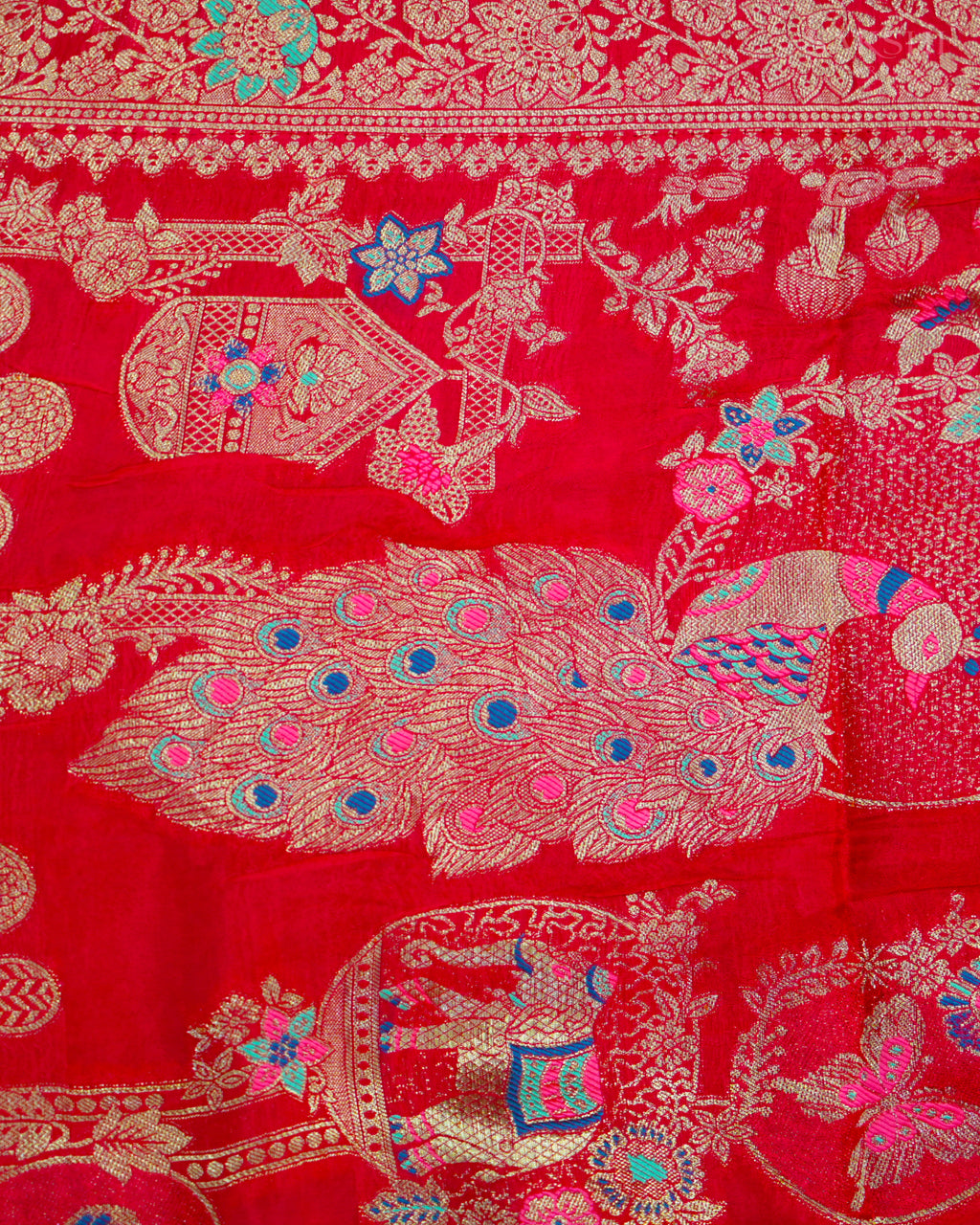 Signature Regal Butterfly Peacock Dance in Red