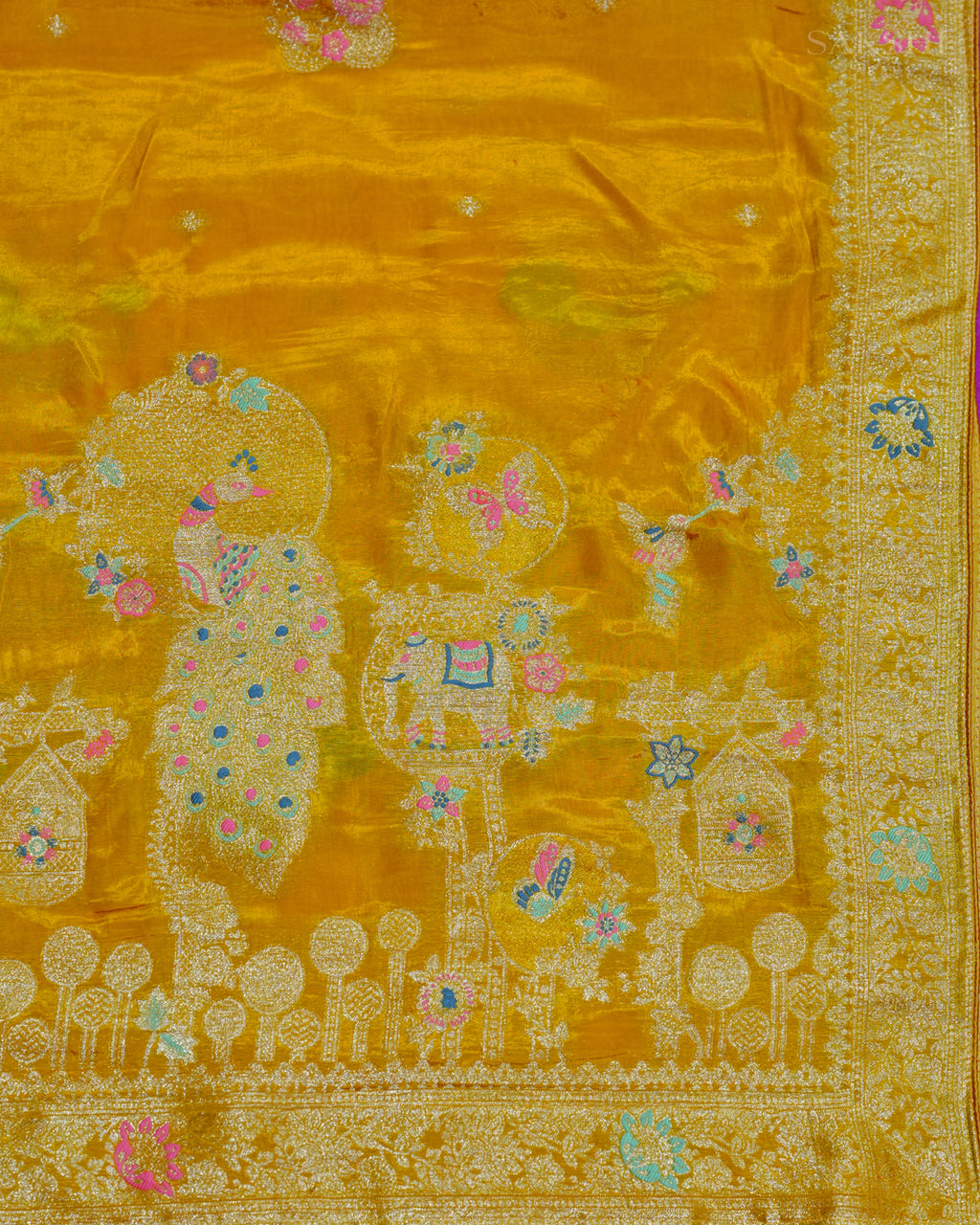 Signature Regal Butterfly Peacock Dance in Yellow