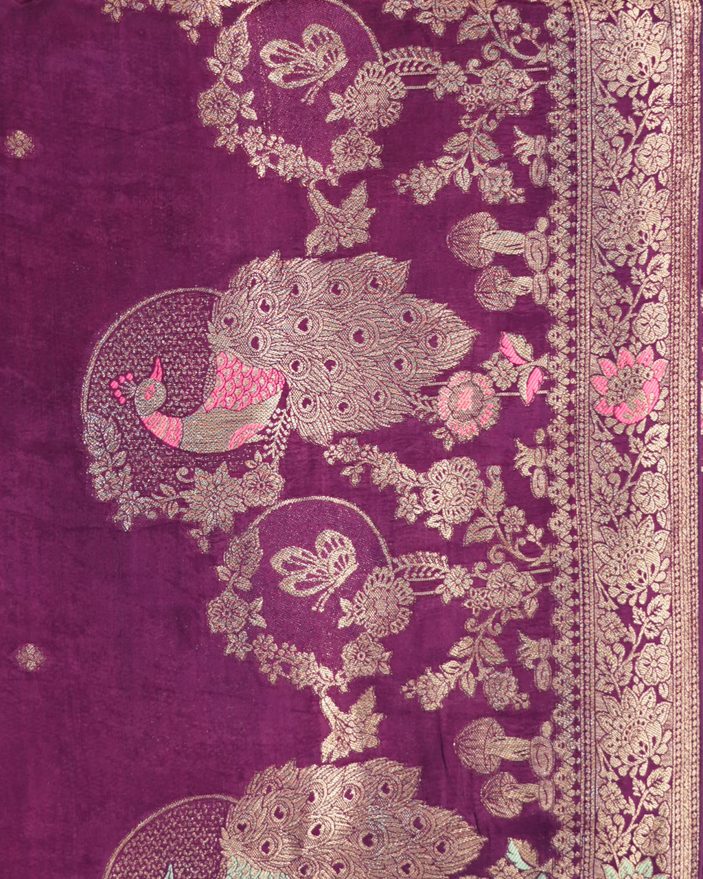 Signature Regal Butterfly Peacock Dance in Purple