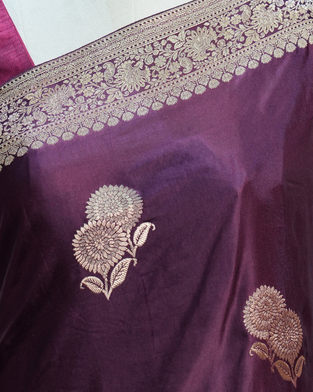 Signature Regal Double Flower Trouble in Dark Purple