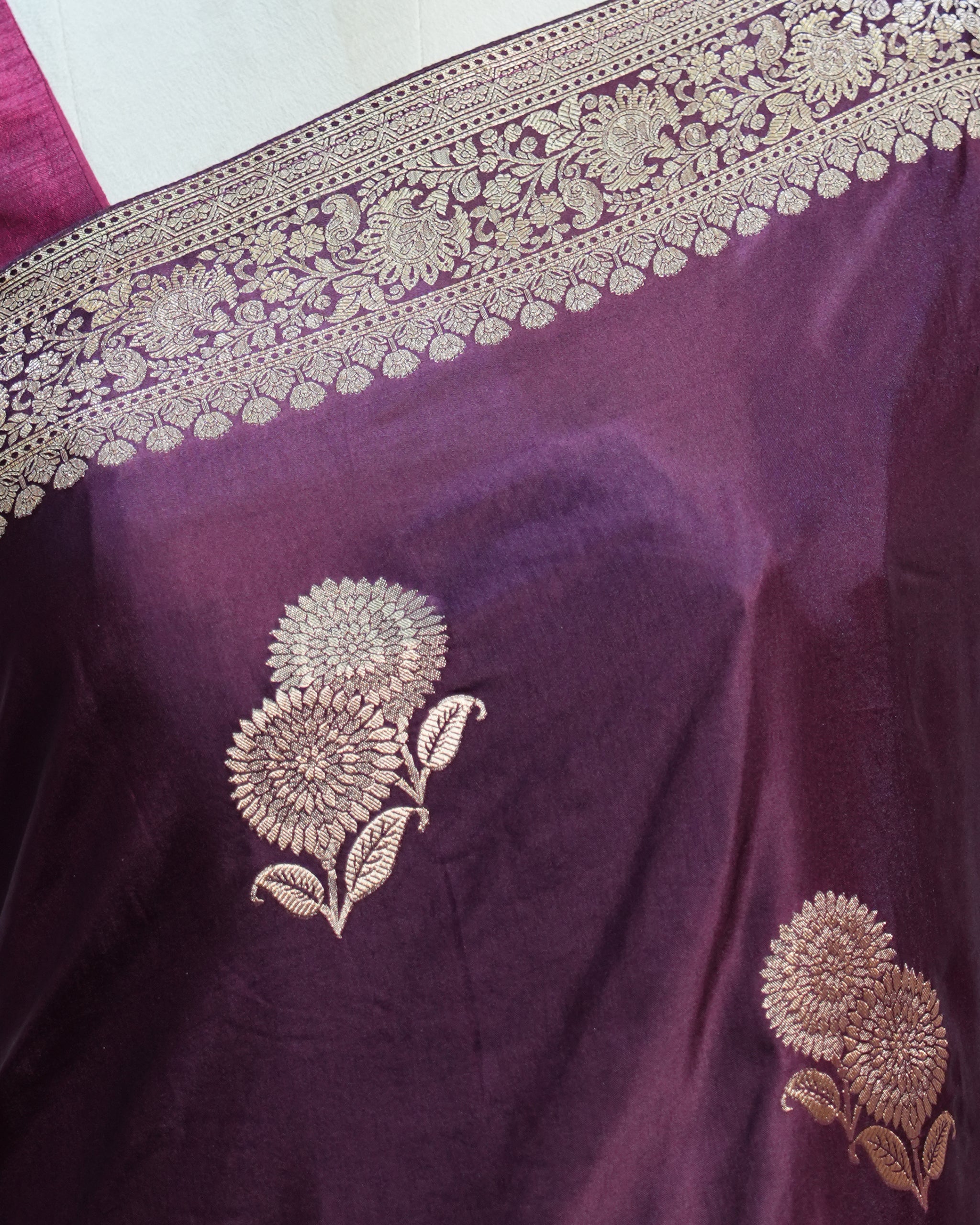 Signature Regal Double Flower Trouble in Dark Purple