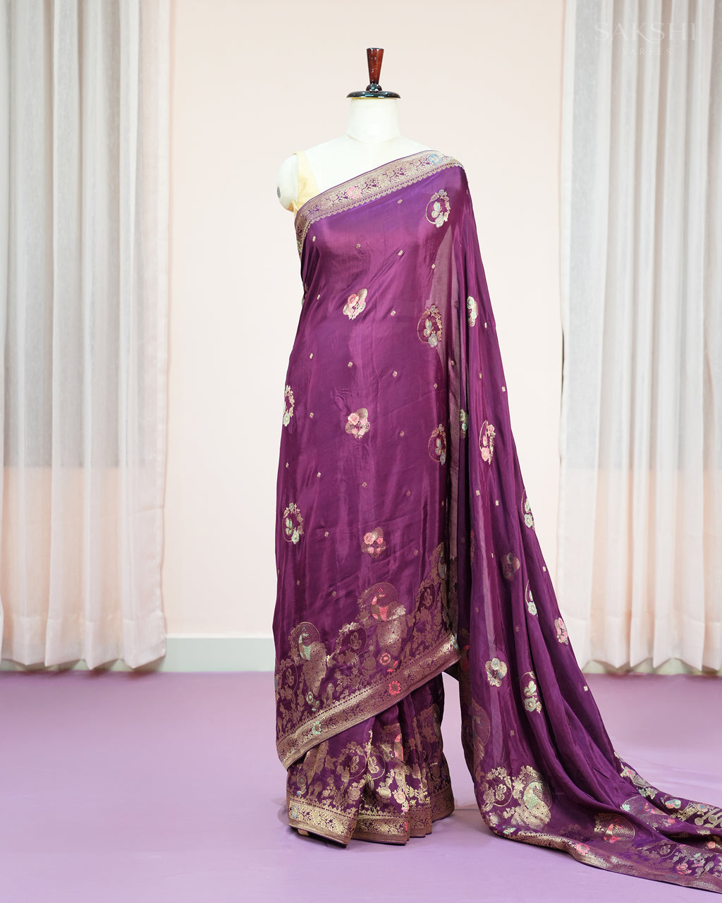 Signature Regal Butterfly Peacock Dance in Purple