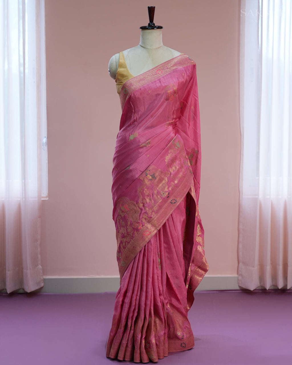 Signature Regal Butterfly Peacock Dance in Pink