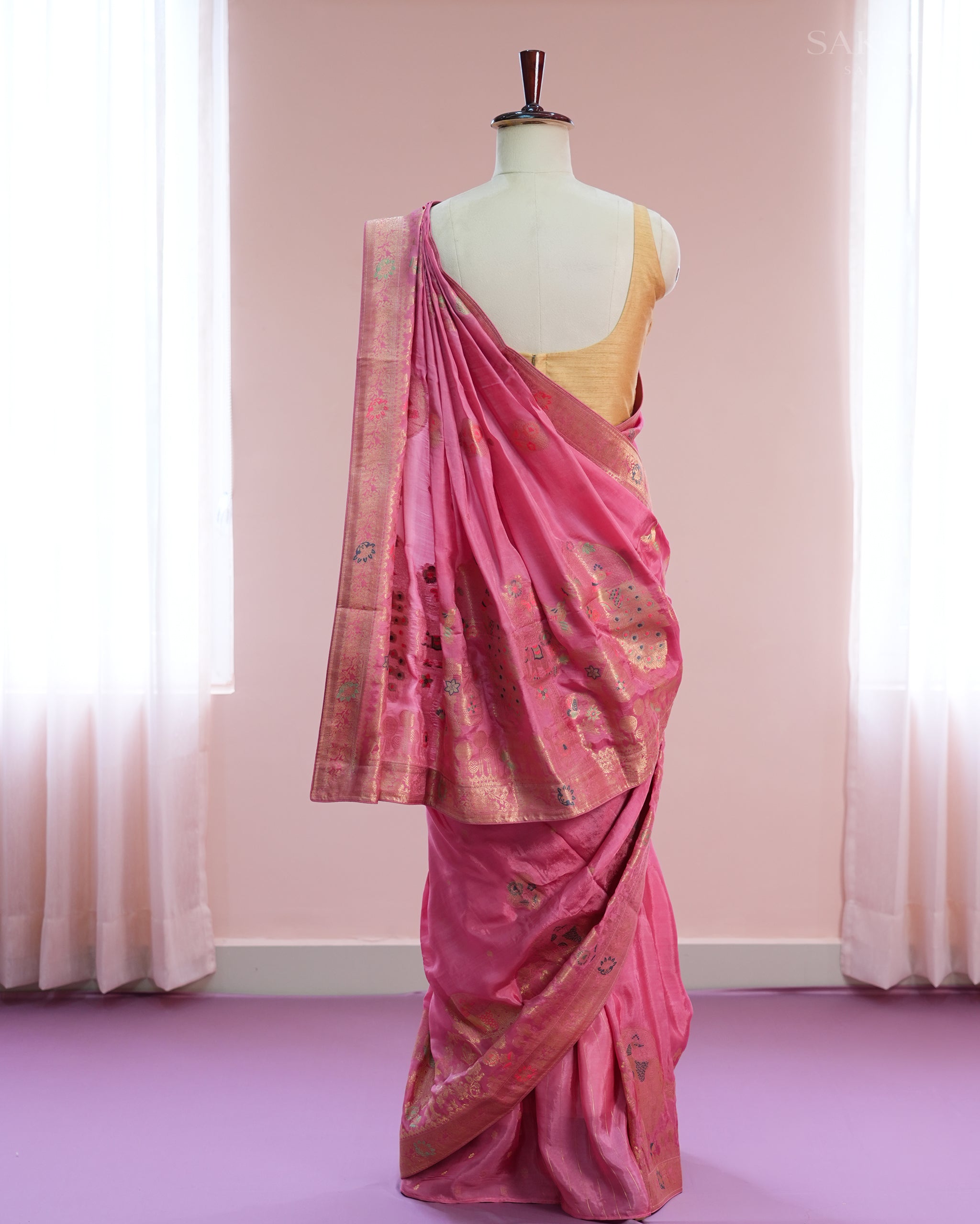 Signature Regal Butterfly Peacock Dance in Pink