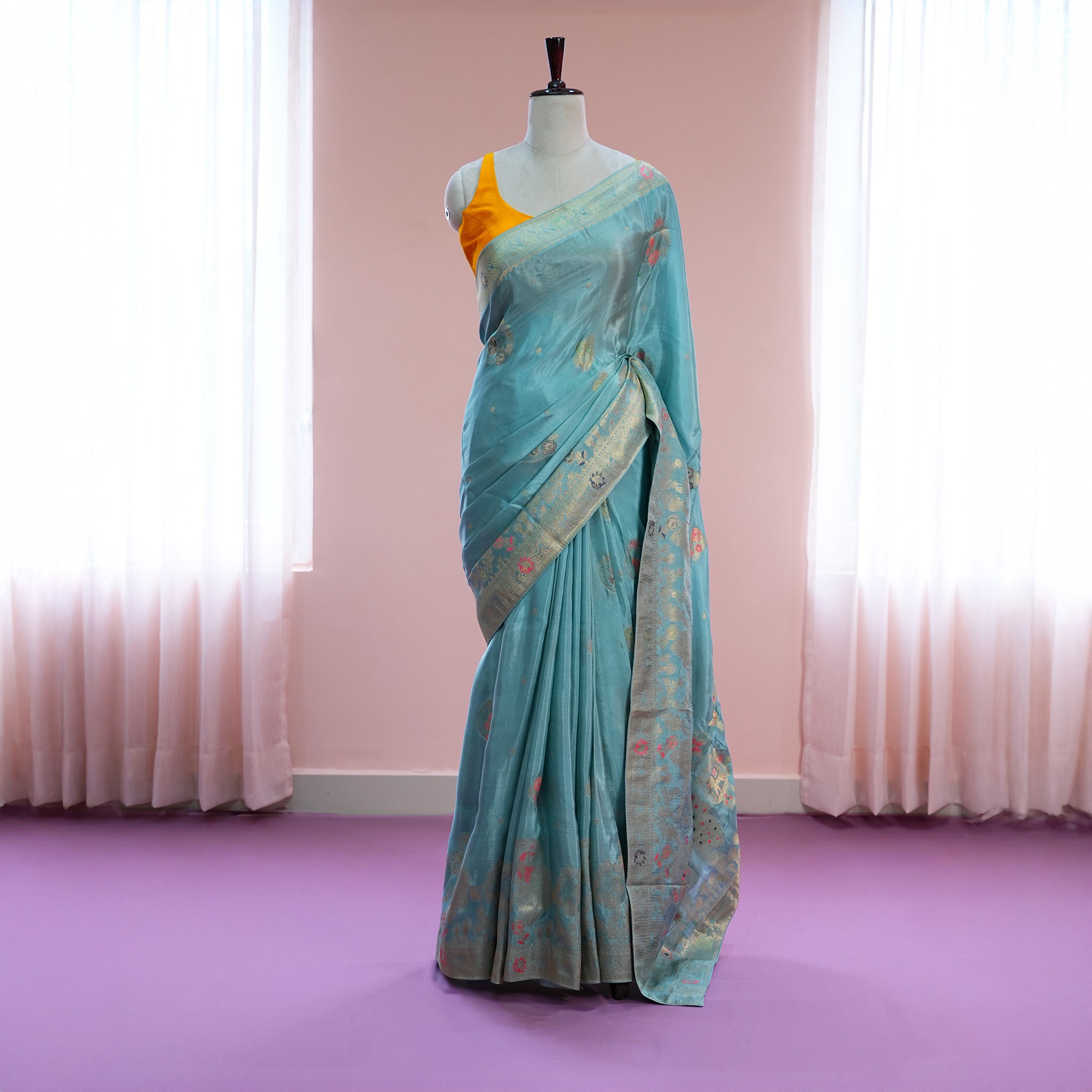 Signature Regal Butterfly Peacock Dance in Blue