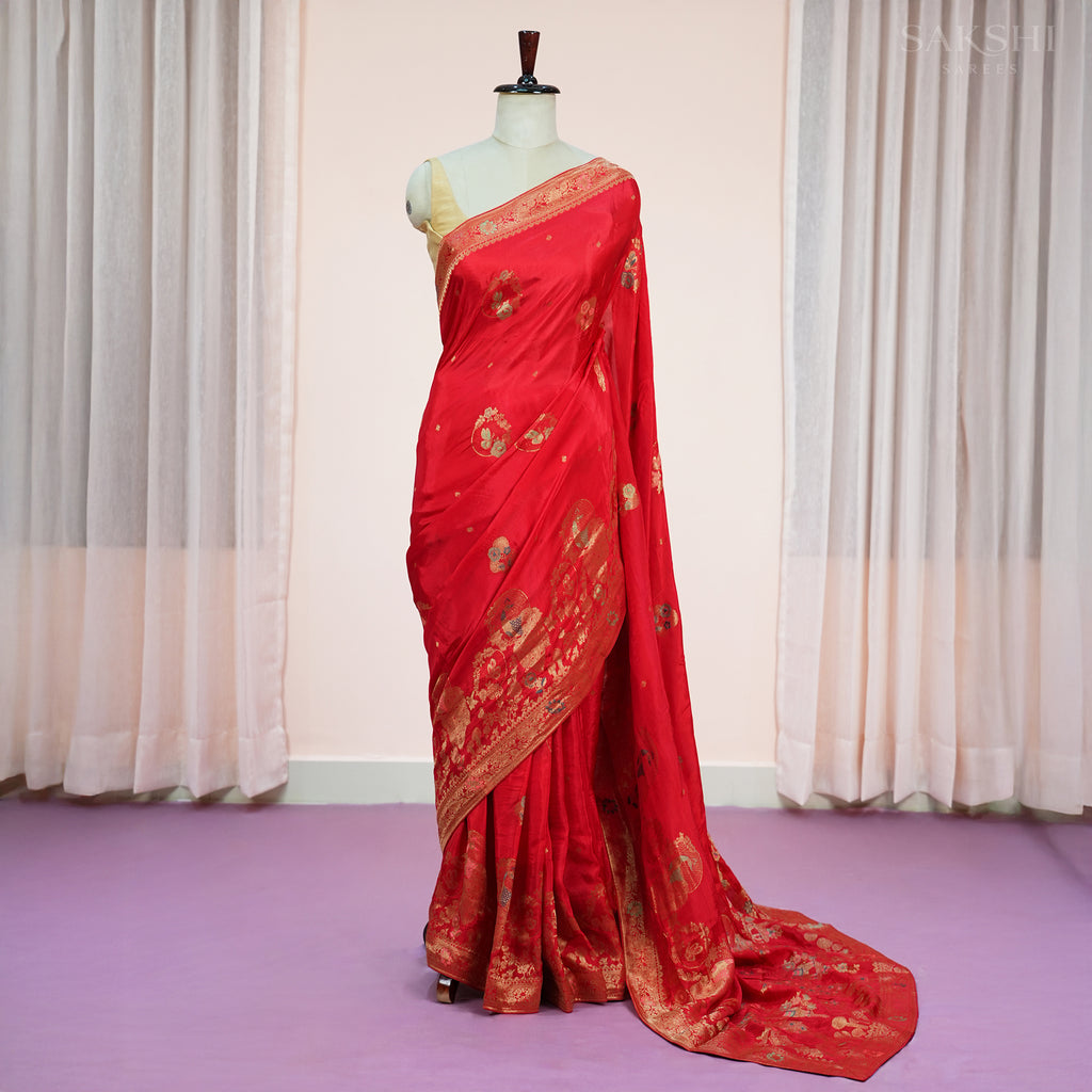 Signature Regal Butterfly Peacock Dance in Red