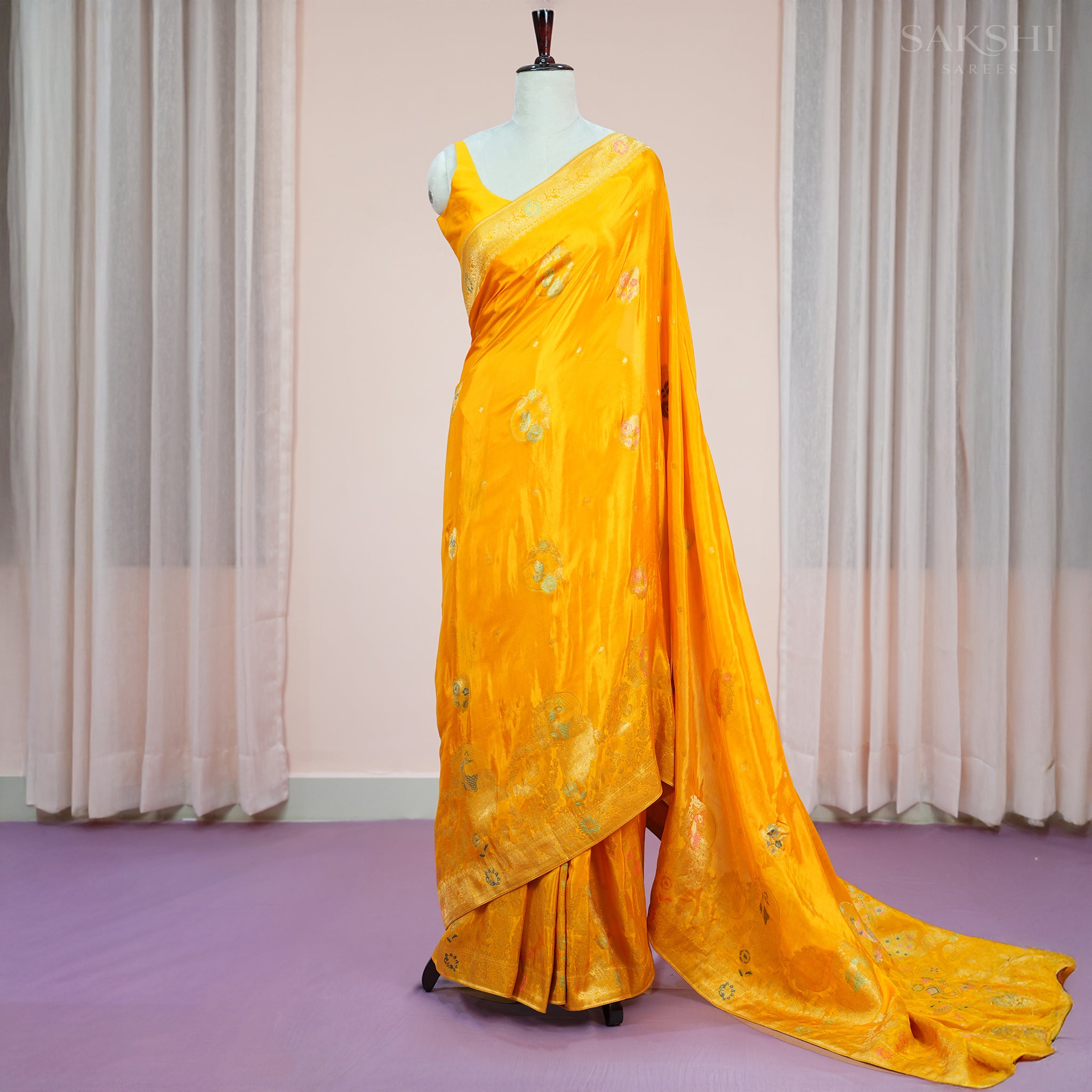 Signature Regal Butterfly Peacock Dance in Yellow