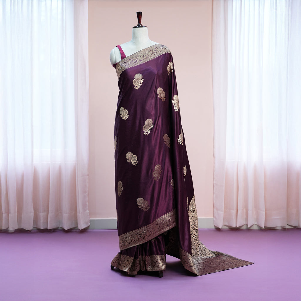 Signature Regal Double Flower Trouble in Dark Purple