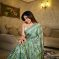 Chikankari Sage Saanvi Soft Touch Saree