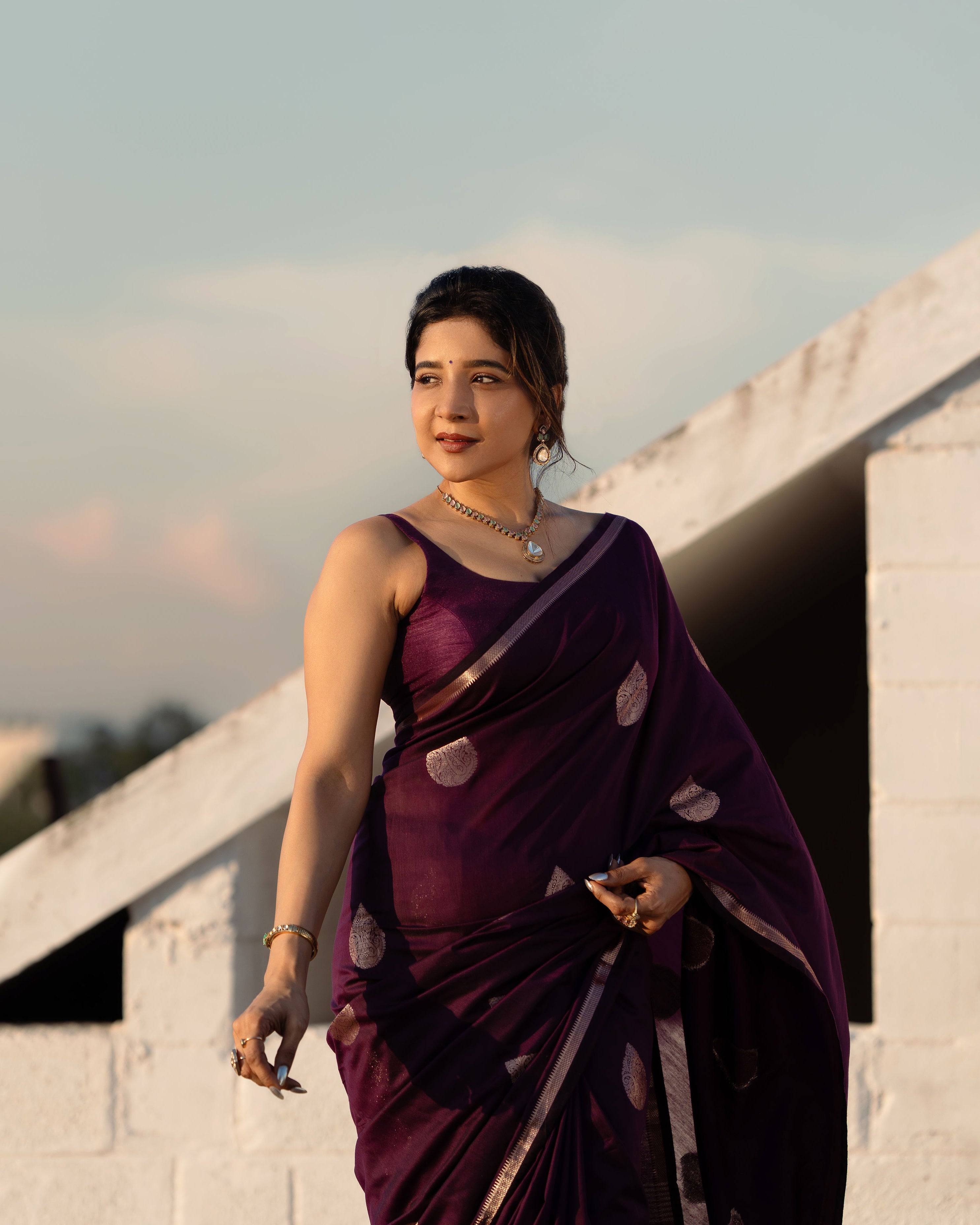 Zara Virelle Purple Festive Glow