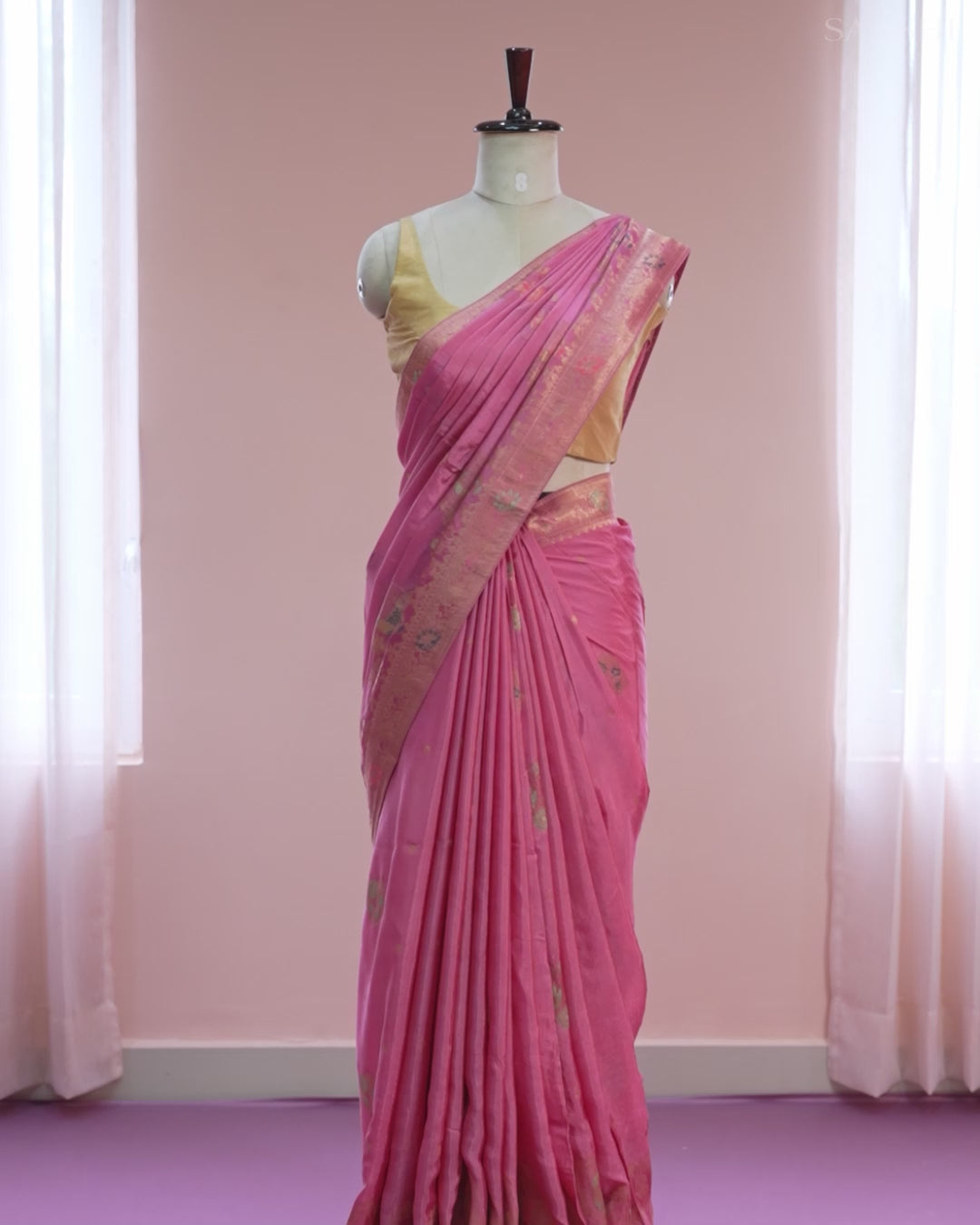 Signature Regal Butterfly Peacock Dance in Pink