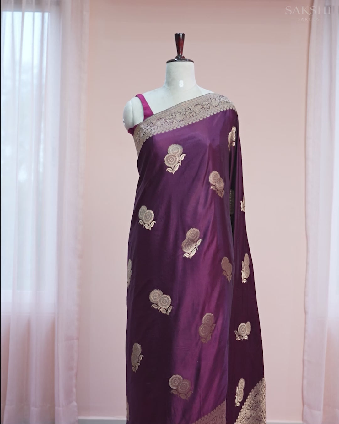 Signature Regal Double Flower Trouble in Dark Purple